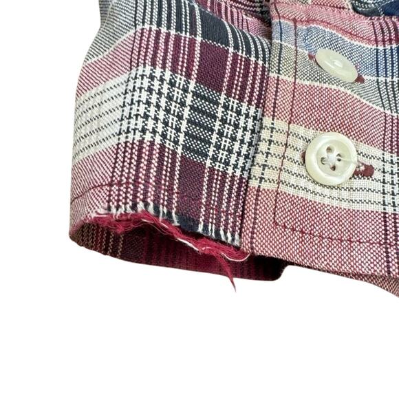 Pendleton Red Plaid Button Down Shirt Men’s Large Long Sleeve Vintage - Picture 4 of 5